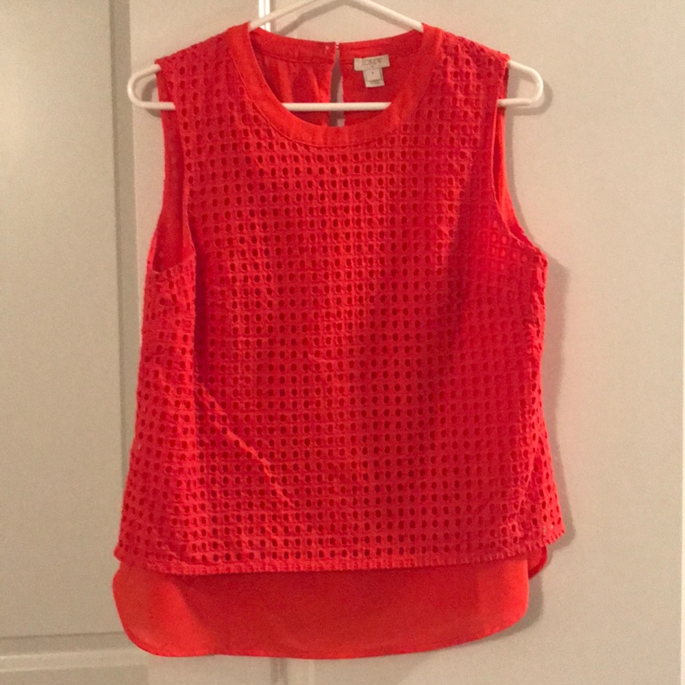 SALE TODAY! Gorgeous Dark Orange-Red J. Crew Top!